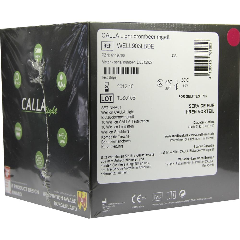 Wellion CALLA light Blutzuckermg. Set mg/dl bromb.