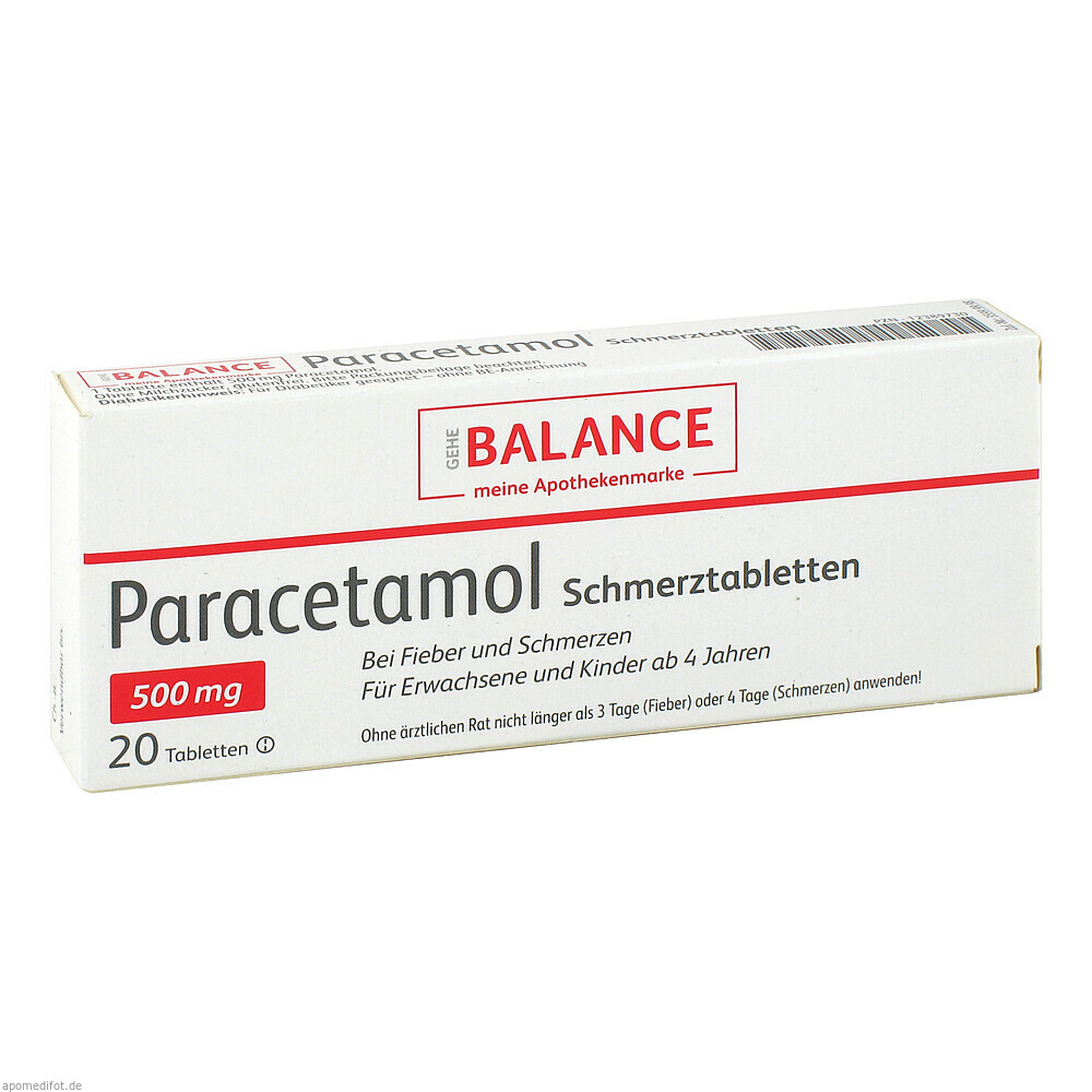 Paracetamol Schmerztabletten Balance