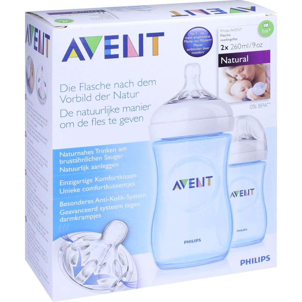 AVENT Naturnah Flasche 260ml Doppelpack blau