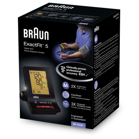 BRAUN ExactFit 5 BP6200 Oberarm Blutdruckmessgerät