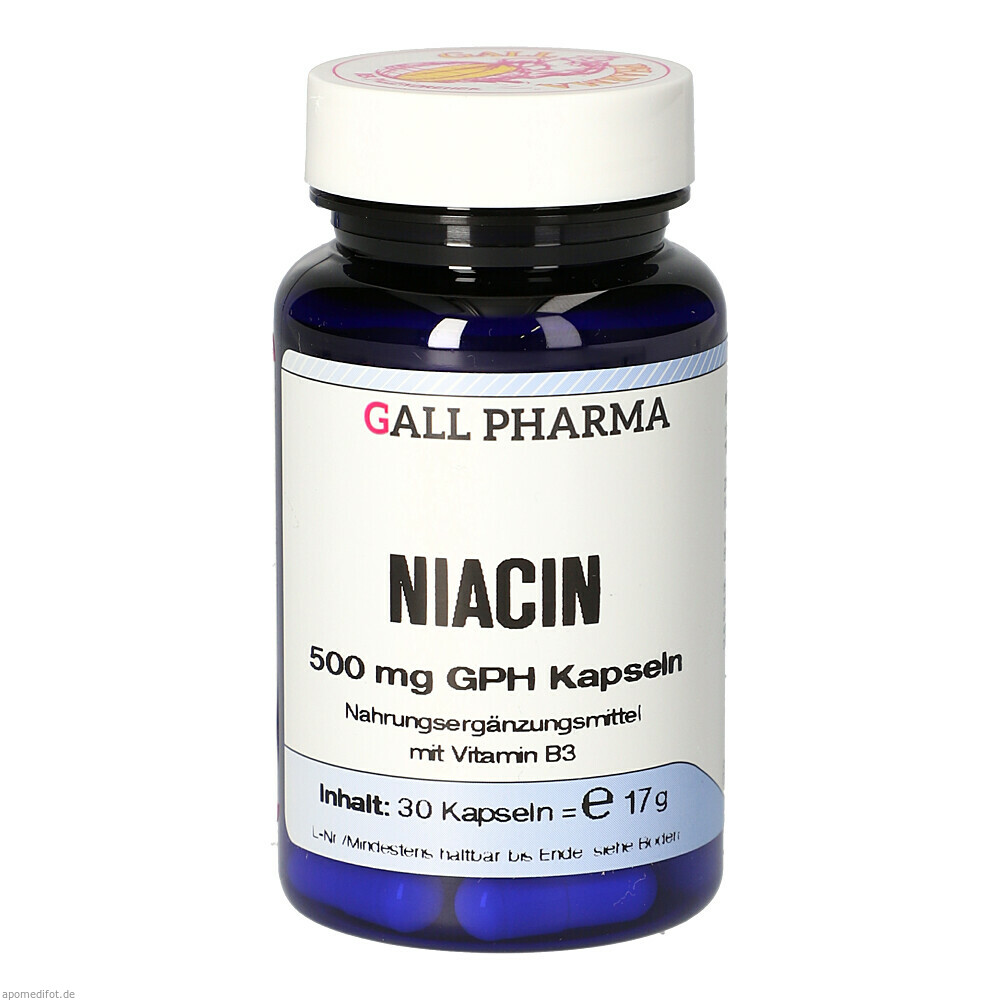 NIACIN 500MG GPH KAPSELN