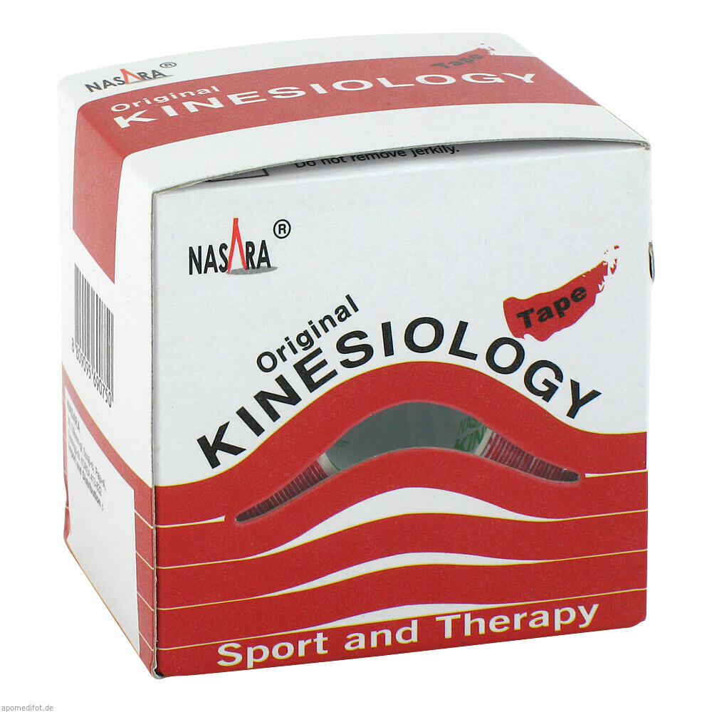 Nasara Kinesiotape 5cmx5m rot