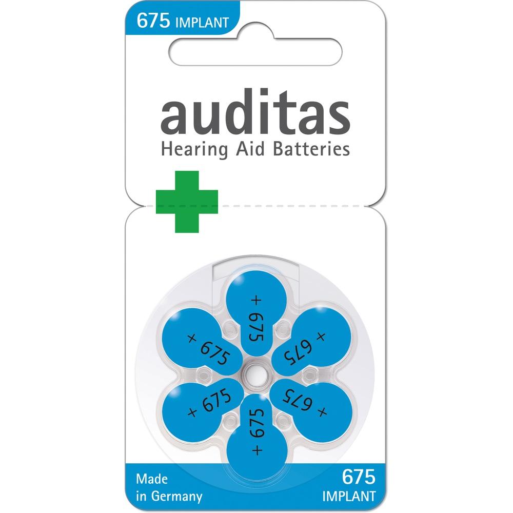 auditas Hörgerätebatterien 675 implant
