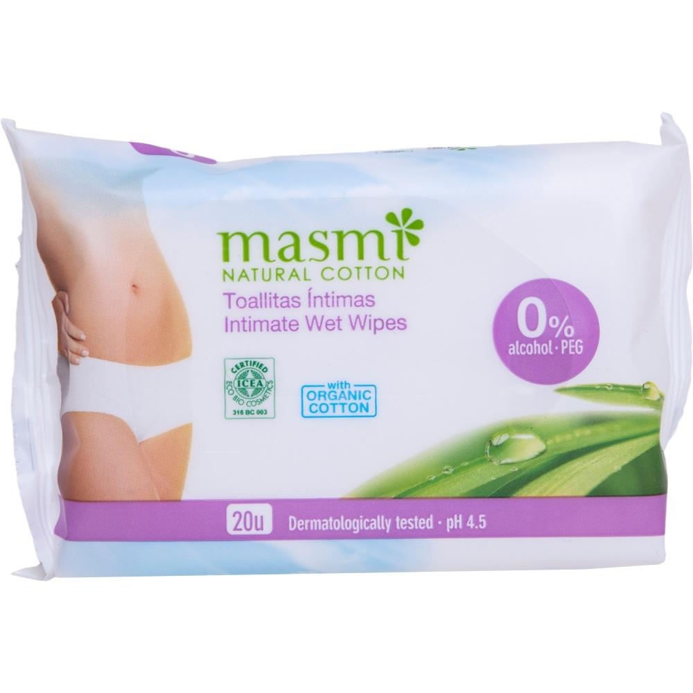 Bio Intimpflegetücher 100% Bio Baumwolle MASMI