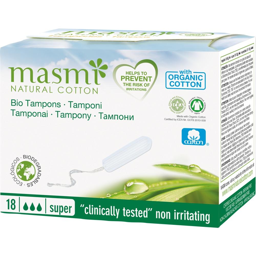 Bio Tampons Super 100% Bio Baumwolle MASMI