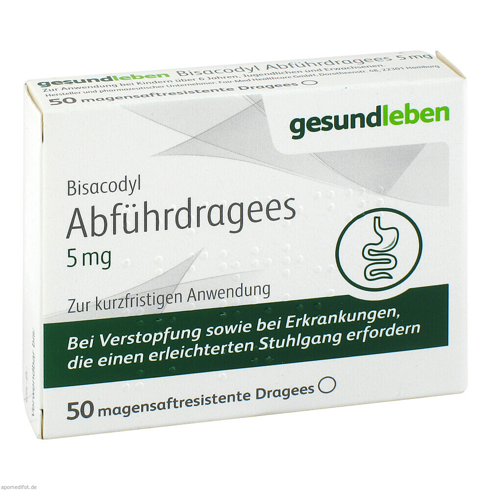 Bisacodyl Abführdragees 5 mg