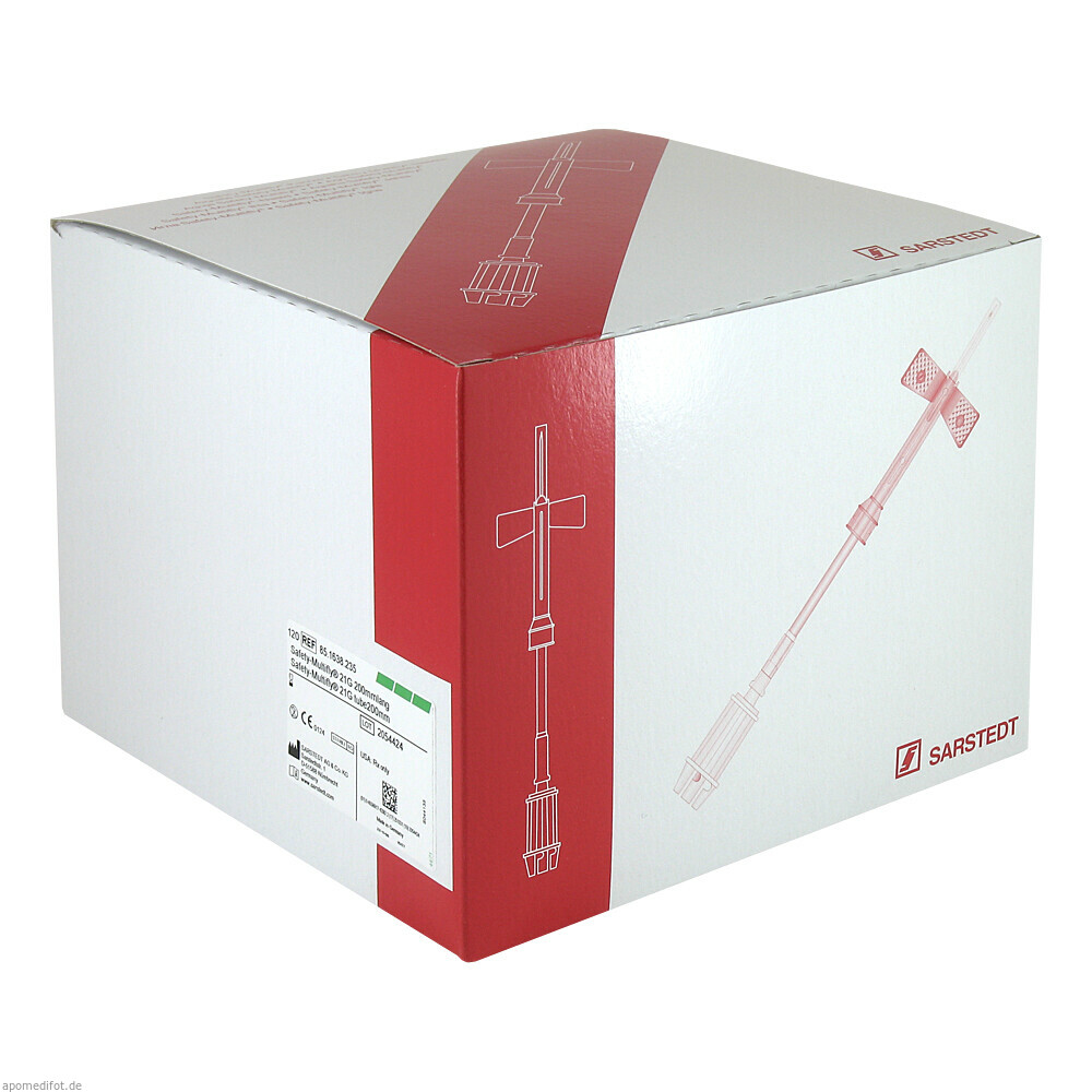 Safety-Multifly Kanüle 21G Schlauchl.200mm