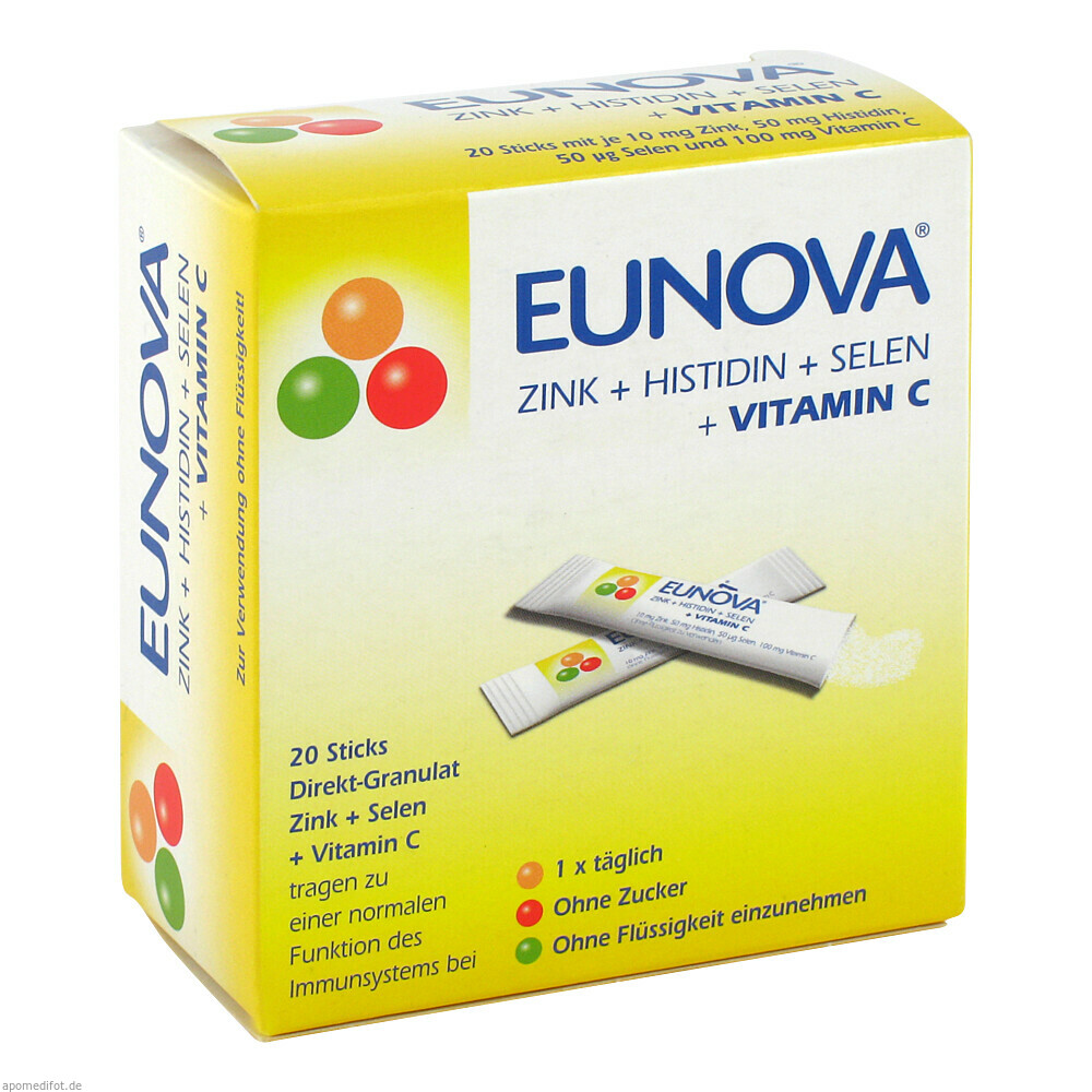 EUNOVA Zink+Histidin+Selen+Vitamin C