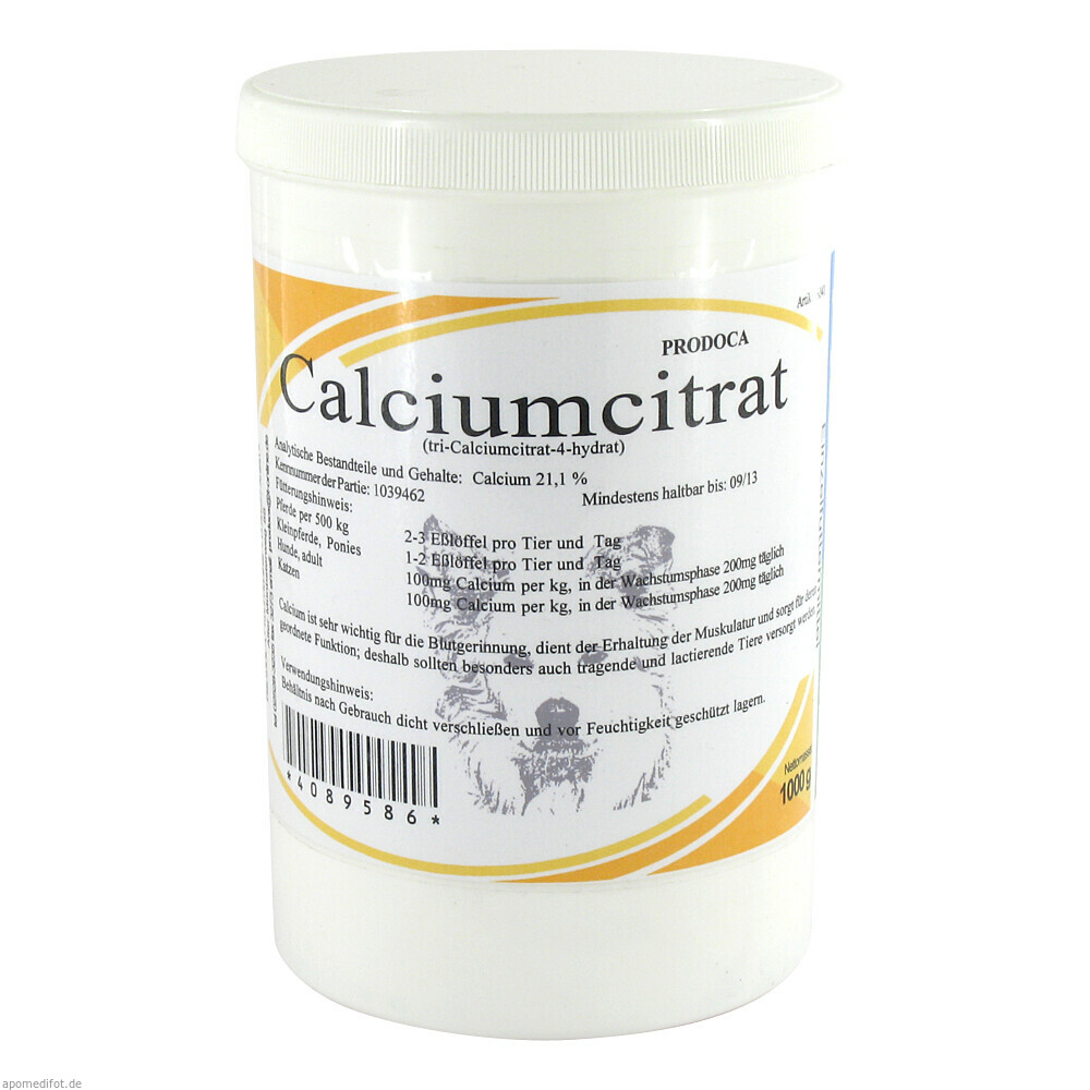 CALCIUMCITRAT vet