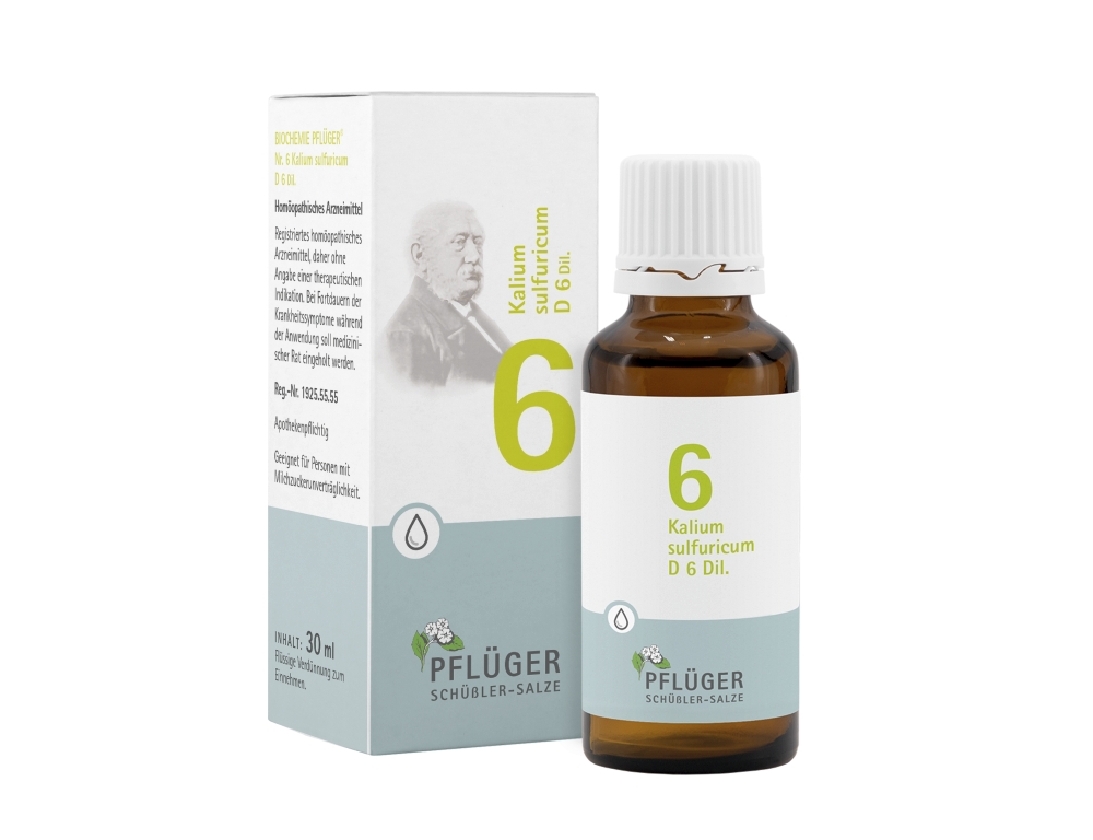 Biochemie Pflüger Nr. 6 Kalium sulfuricum D 6 Dil.