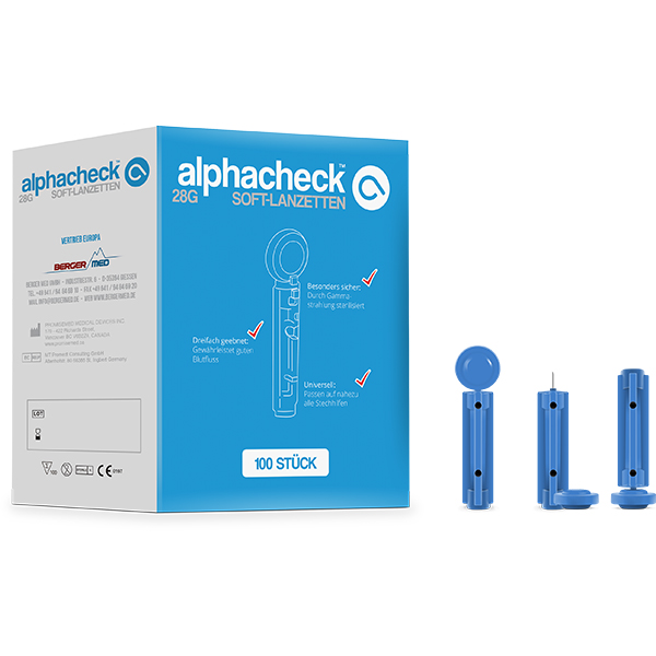 alphacheck soft Lanzette 28G