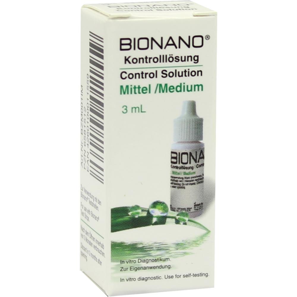 Bionano Blutzucker-Kontrolllösung mittel
