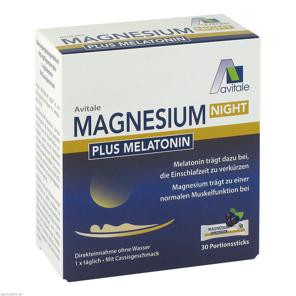 Magnesium Night plus 1mg Melatonin Direktsticks