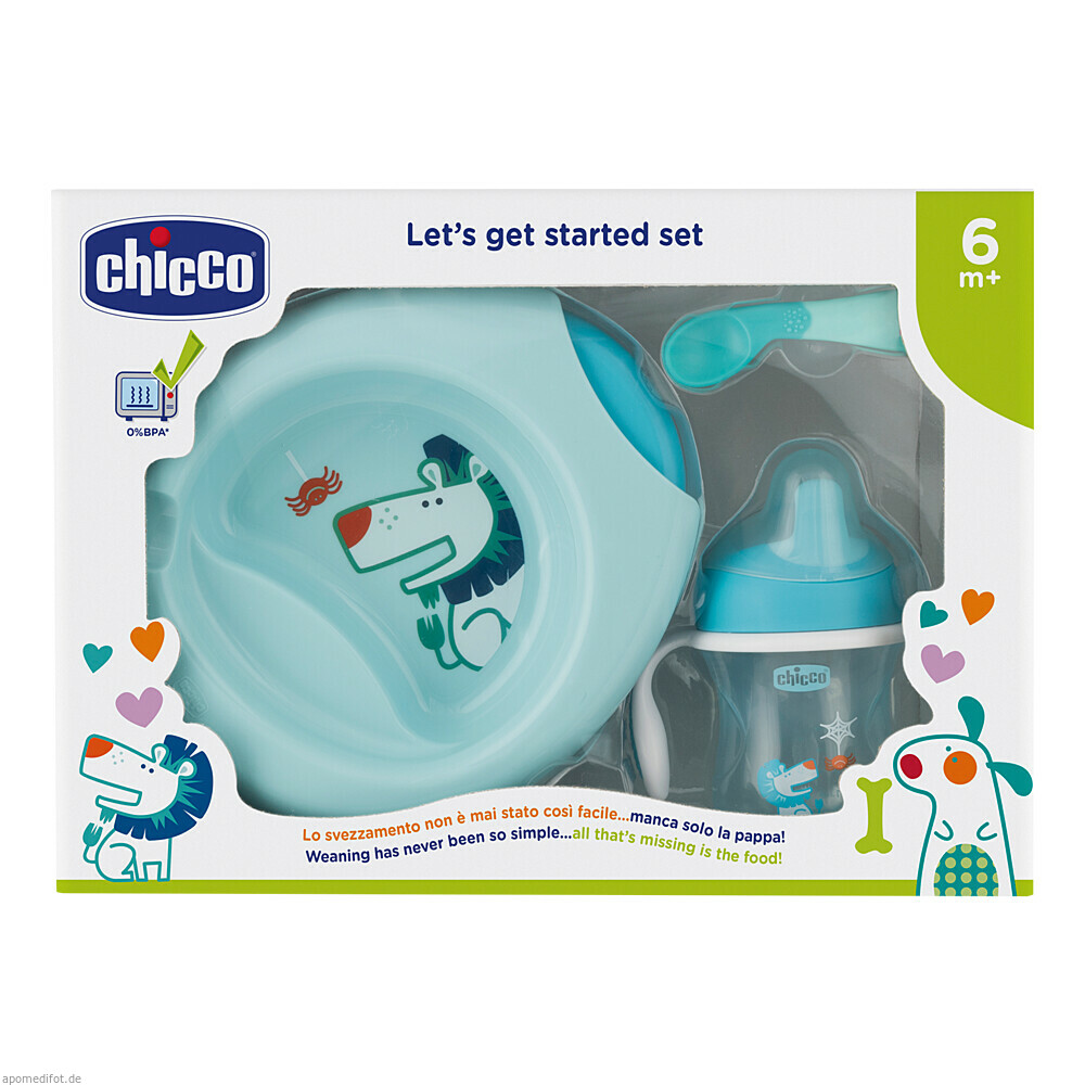Geschenkset Mahlzeit 4 tlg. blue CHICCO
