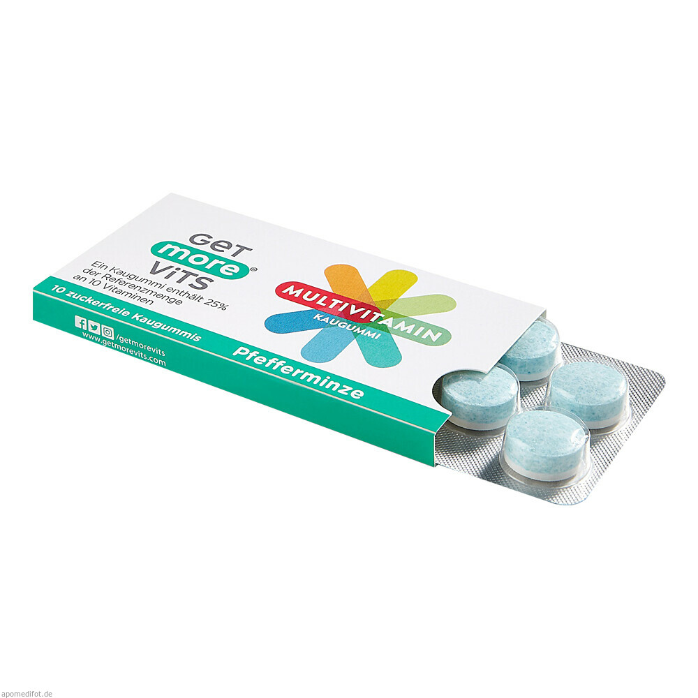 Get More Vits Multivitamin Kaugummi Pfefferminze