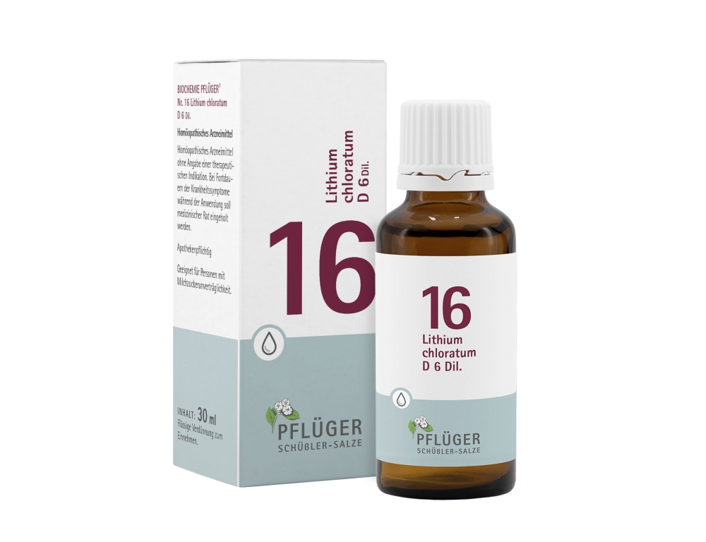 Biochemie Pflüger NR. 16 Lithium chlor. D 6