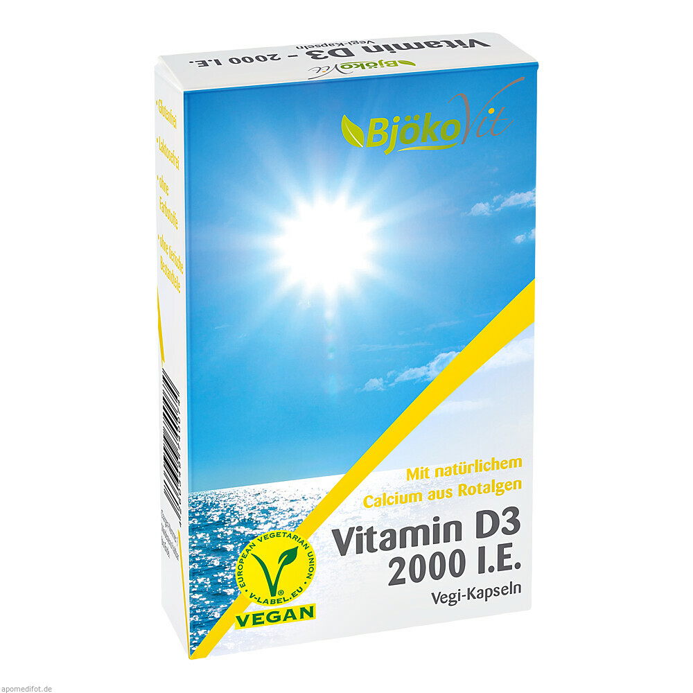 Vitamin D3 2000 I.E. Vegi Kapseln