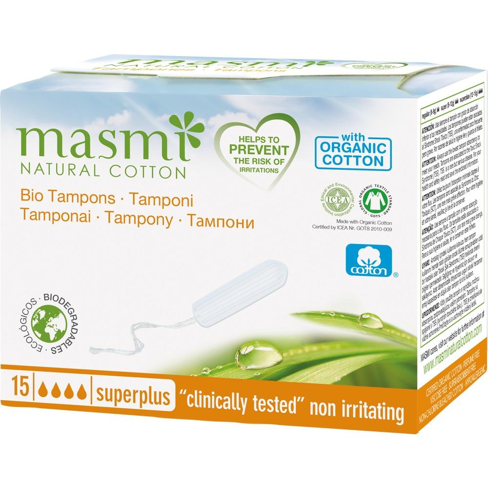 Bio Tampons Super Plus 100% Bio Baumwolle MASMI