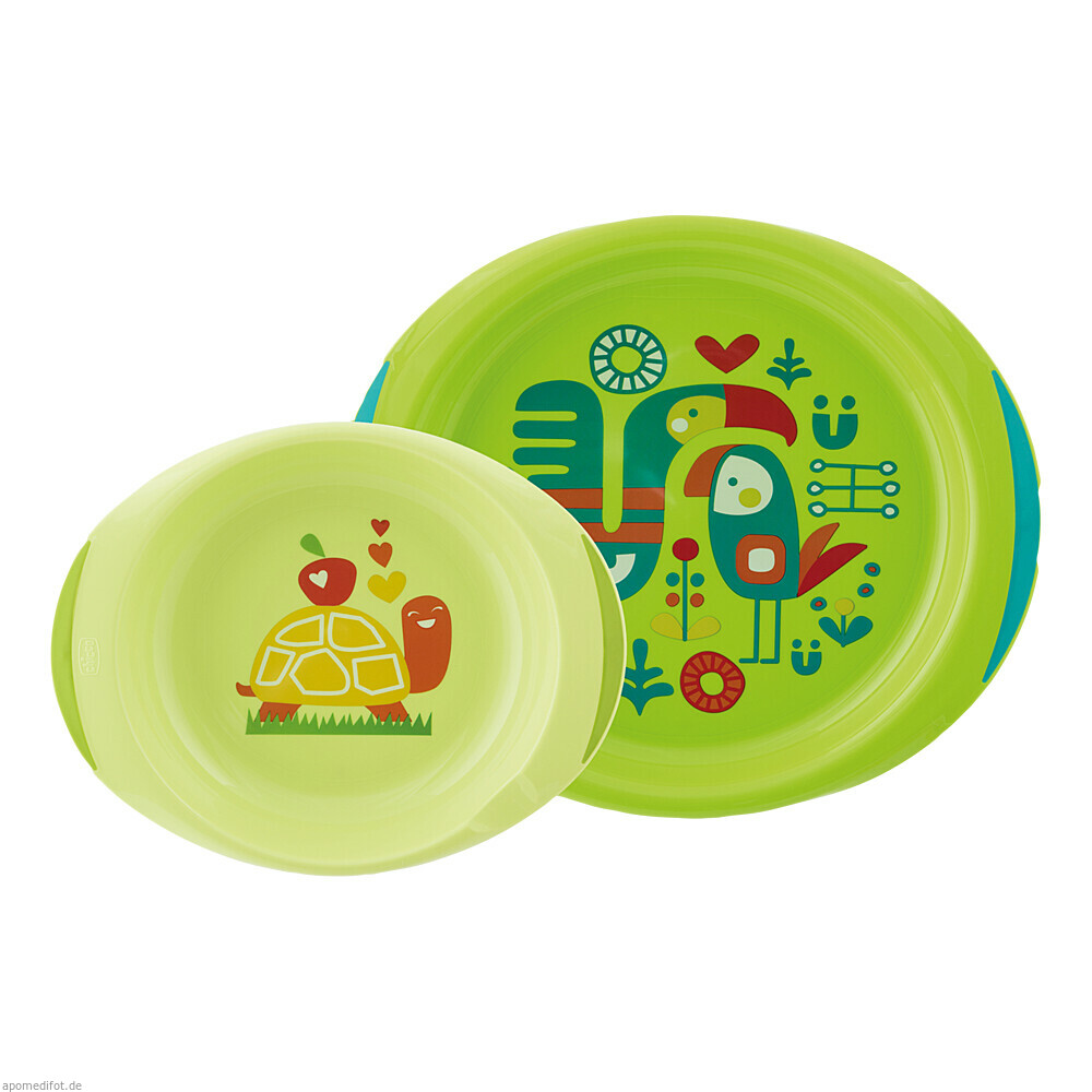 Tellerset 2 tlg. grün CHICCO