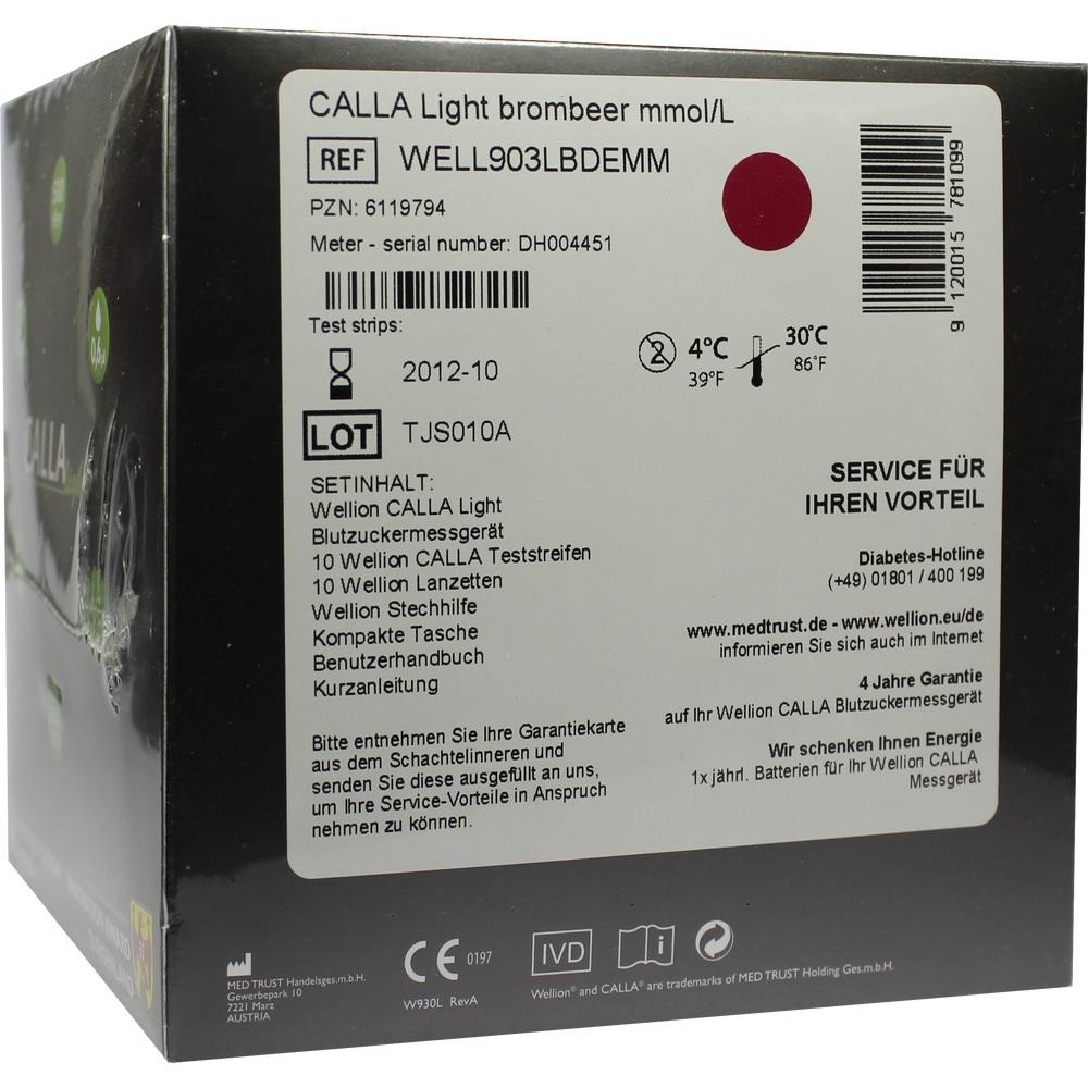 Wellion CALLA light Blutzuckermg. Set mmol/l brom.