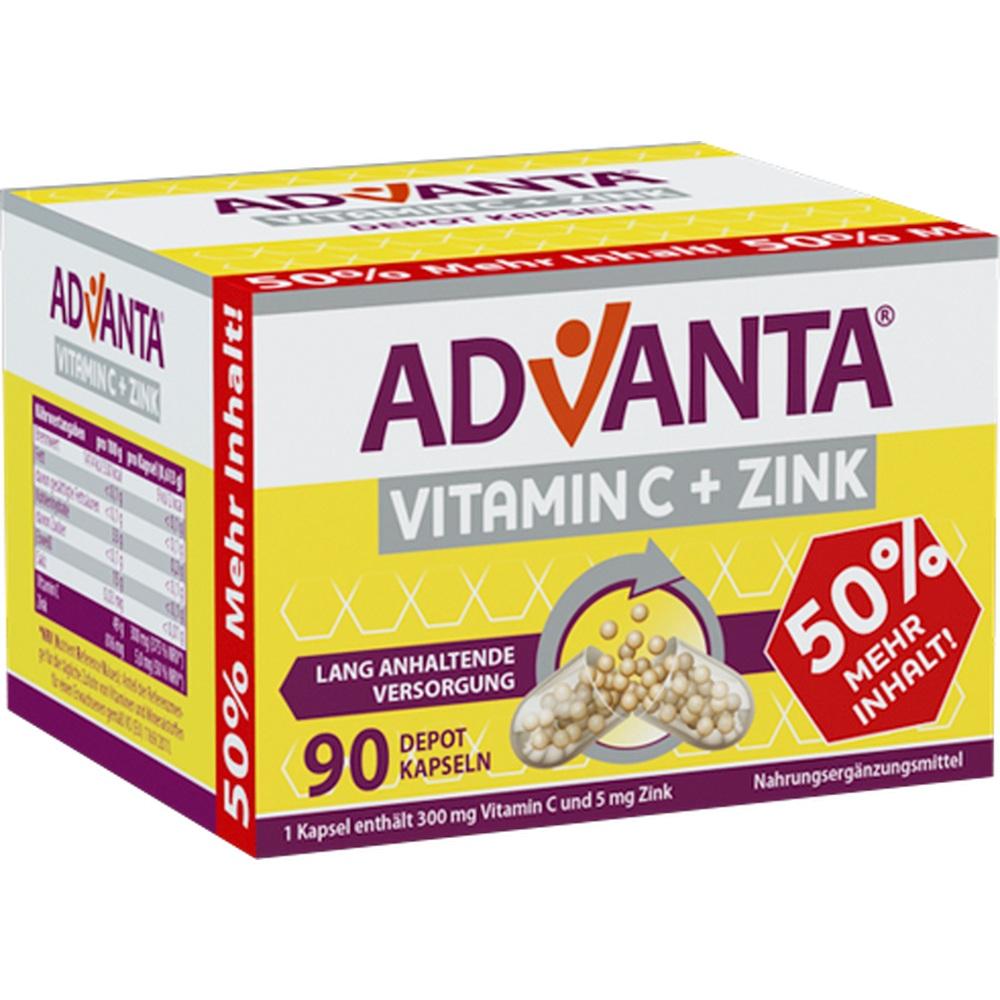 ADVANTA Vitamin C + Zink Depotkapseln
